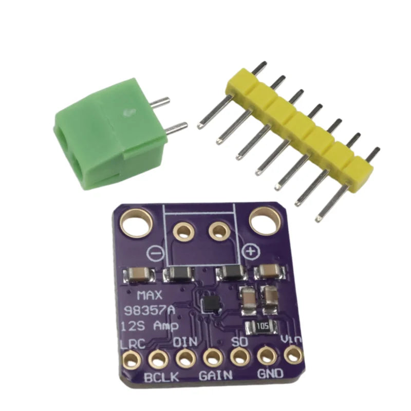 MAX98357 I2S 3W Class D Amplifier Breakout DAC Decoder Module Filterless Audio for Raspberry Pi ESP32 Digital Power Amp DIY 3.2W