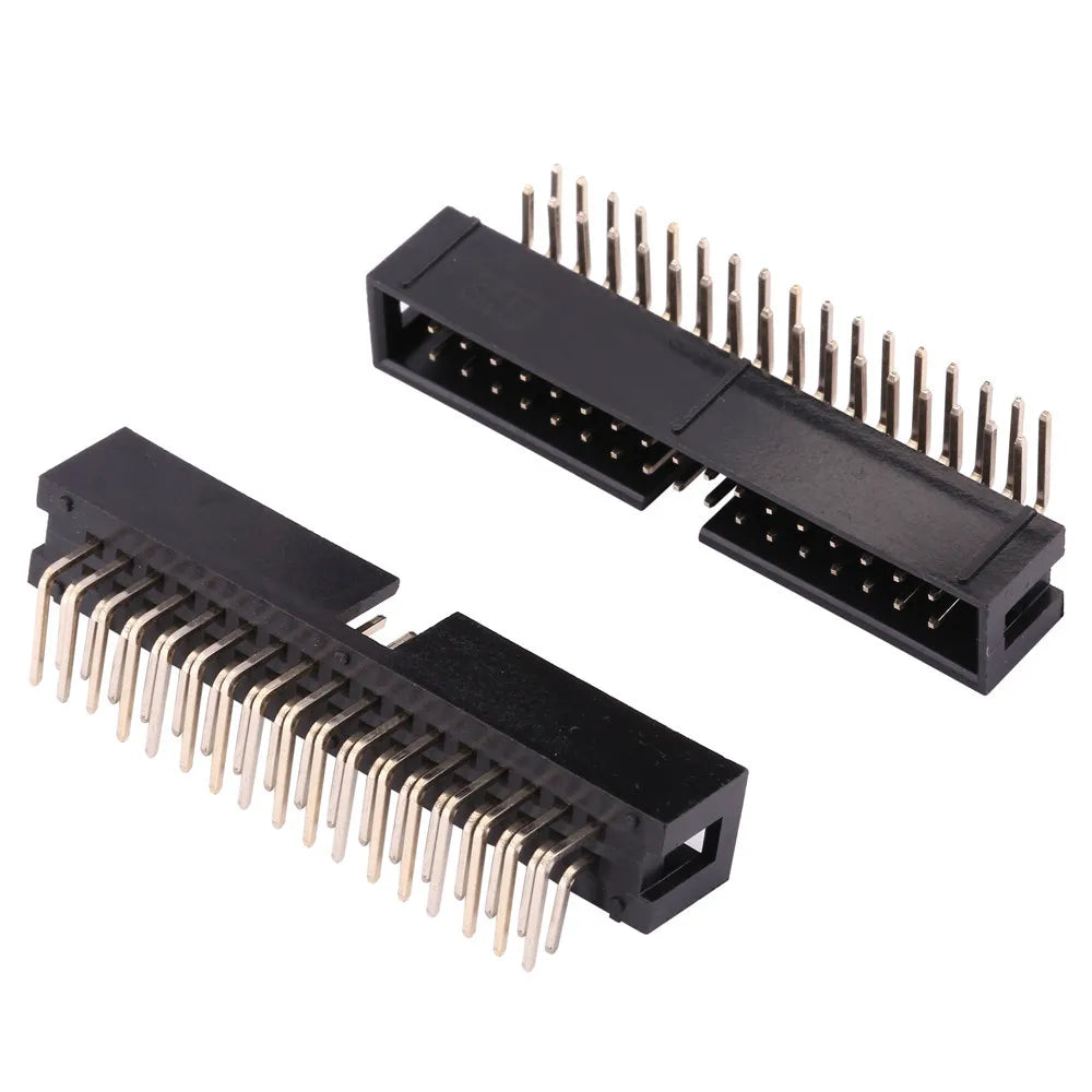 FC 6/8/10/12/14/16/18/20/24/26/30/34/40/50/60/64Pin 2.54mm Pitch Female IDC Socket Connector Ribbon Cable DC3 Header Male Socket