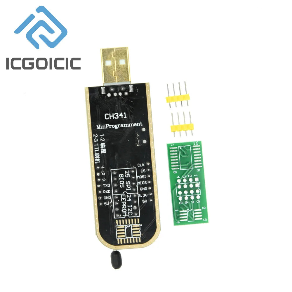 CH341 Module CH341 24 25 Series EEPROM Flash BIOS USB Programmer Module 93CXX/25CXX /24CXX