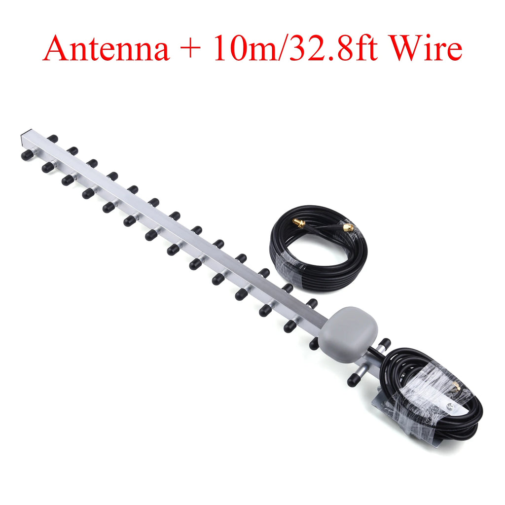 4G LTE 25dBi Antenna 791-2690MHz Outdoor Wireless Yagi Antenna SMA Male for Home/Office WiFi Network Device With Extension Wire