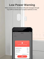 Tuya Zigbee 3.0 Smart Door Sensor Magnetic Window Entry Security Alarm for Z2M Smart Life Alexa Google Home for Home Security