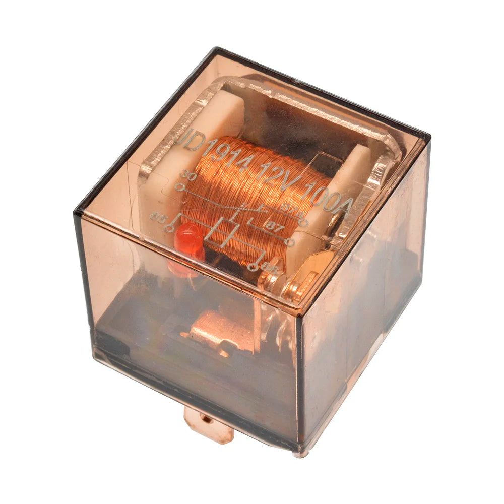Waterproof Relay DC 12V 100A Relay SPDT 5 Pin Relay Car Heavy Duty Split Charge Waterproof Transparent Case