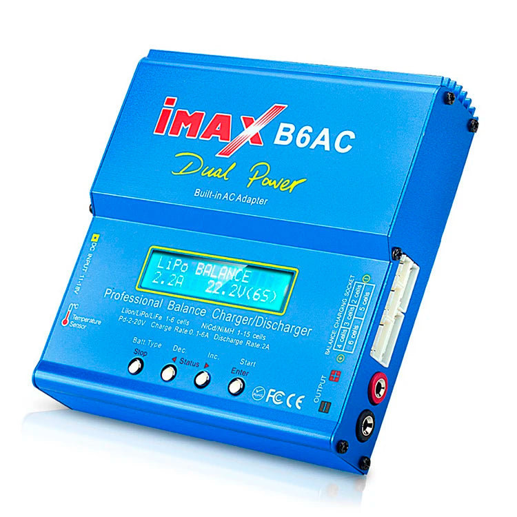 IMAX B6 AC 80W B6AC Charger Dual Power Professional Balance Discharger for Li-ion Nimh Nicd 2-6S RC Lipo Battery