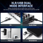 MAONO PD200X XLR/USB Dynamic Microphone for PC RGB Gaming Streaming Microphone with MAONO Link Software Mute Gain Knob Volume Control and Headphone Jack for Streaming Podcasting Recording Gaming Video
