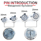 15A 16/19/22/25mm Waterproof Metal Push Button Switch LED Light Momentary Latching Car Engine Power Switch 3~220V silver1NO