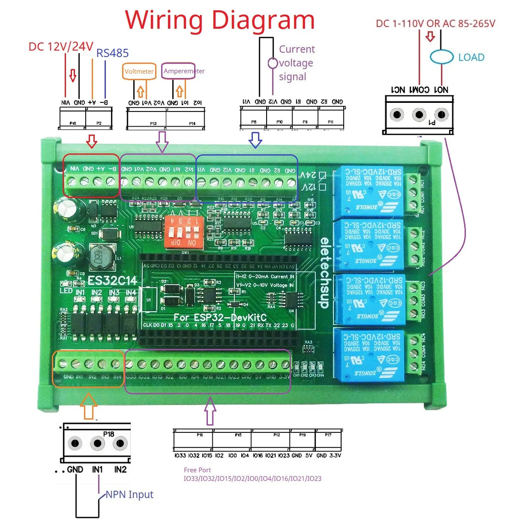 High-Quality ESP32 Expansion Board RS485 Modbus Module for Arduino PLC Smart Home IOT DIY - Integrated Circuit Technology