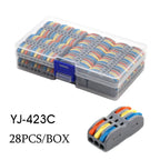 Mini Wire Electrical Connector Boxed 222 LED Strip Lighting Quick Connectors Universal Compact Conductor Push-in Terminal Blocks