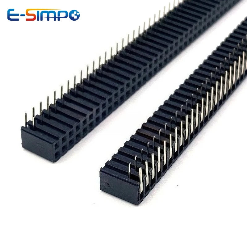 10pcs 2.0mm Side Insertion Right Angle Double Row 2X4/5/6/8/9/10/12/20/22/40P PH7.2 gold-plated PCB Female Pin Header