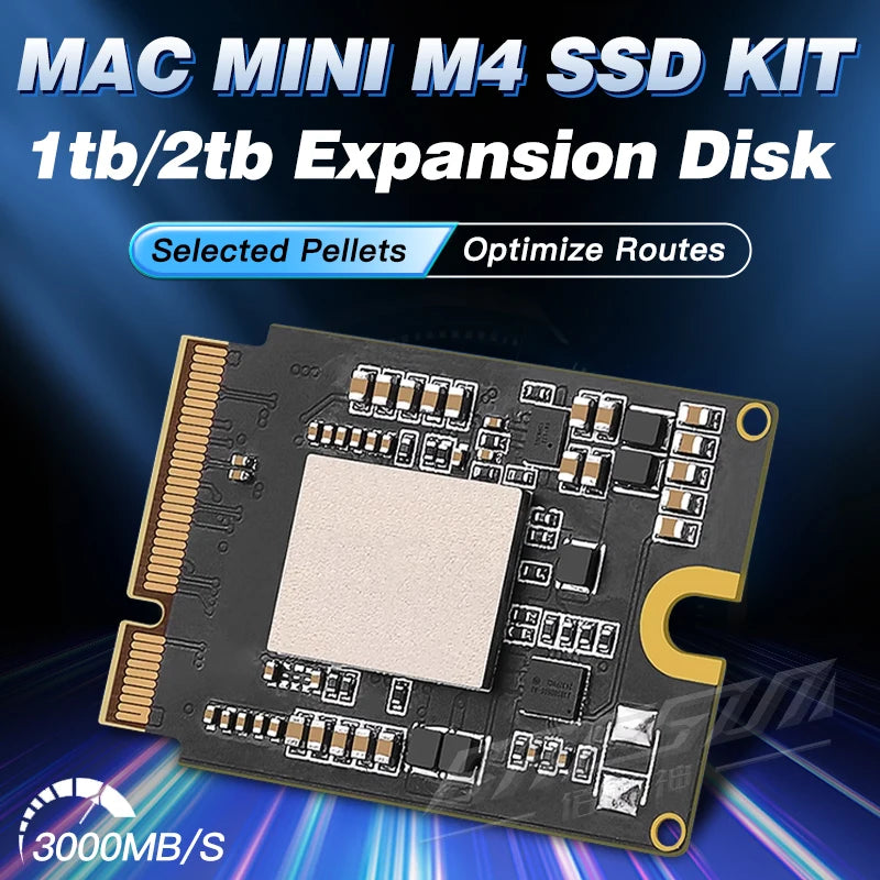 Mac MINI M4 128G upgrade hard drive 1T/2T storage space expansion New 1TB SDisk NAND MINI M4 DIY SSD kit storage upgrade