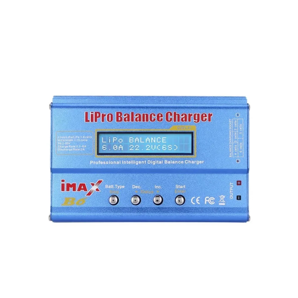 iMAX B6 80W Battery Charger Lipo NiMh Li-ion Ni-Cd Digital Lipro Balance Charger Discharger 1-6S for RC FPV Drone Airplane Car