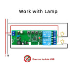 1/2/4CH EWeLink WIFI Smart Switch 7-32V 85-250V 220V Wireless Remote Control Relay Module For Garage Door Access Alexa Google