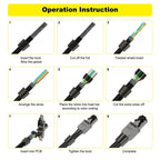 ZoeRax Cat8 Cat7 Cat6a Connectors RJ45 Tool Free Industrial Ethernet Easy Jack Shielded RJ45 Modular Termination Plug - 1PCS