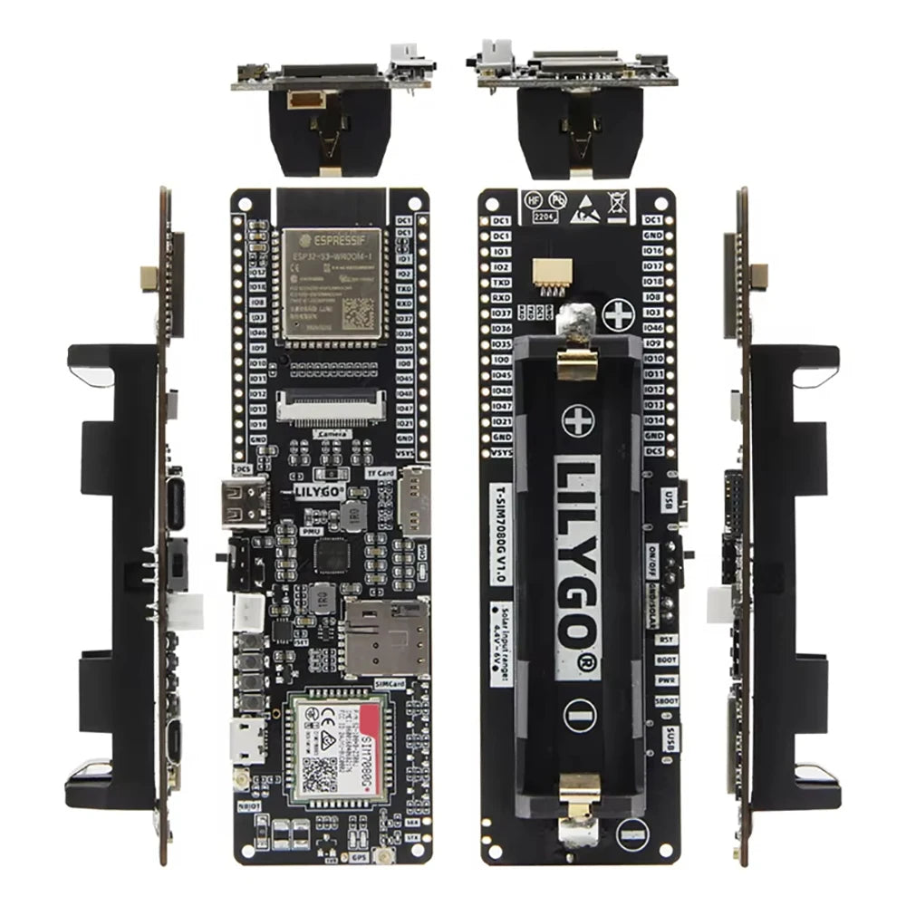 SIM7080G Multi-Band CAT-M NB-IoT Dual Mode Module ESP32-S3 TF Card PMU Development Board With GPS LTE Antenna