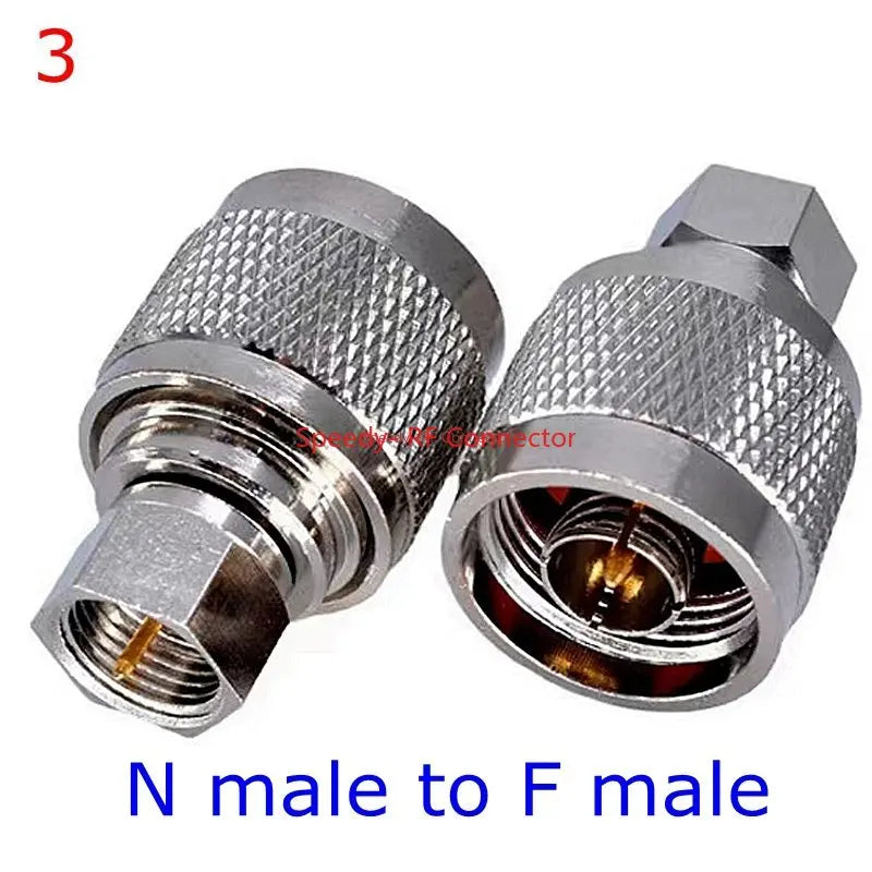 L16 N To F TV Male Female Straight Connector Adapter L16 N Male Female To F TV Male Female Imperial Coax Converter Brass Copper