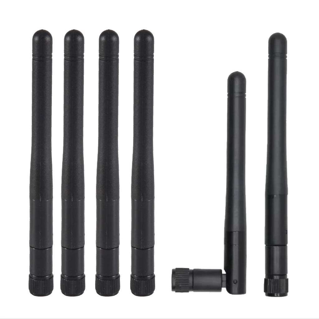 2pcs 2.4G 3DB Bluetooth Wifi Security Monitoring Security Module Routing Network Card Small Folding Glue Stick Antenna