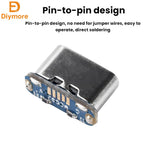 Micro USB to Type-C Adapter Board Data Power Adapter Supports Charging and Data Transfer DIY Modification Kit