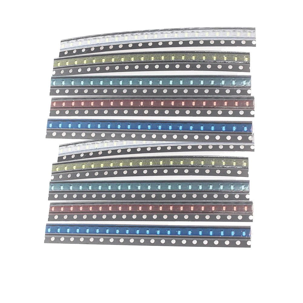 200pcs/lot SMD LED Diodes 0603 0805 1206 1210 5050 5730 High Brightness SMD LED Diodo Kit Green RED White Blue Yellow