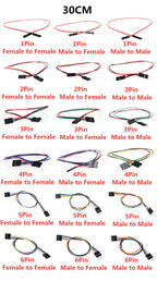 10PCS 2.54MM Pitch Wire Dupont Line Female to Female 1P2 3 4 5 6 Pin Dupont Cable Connector JUMPER Cable Wire for PCB 3D Printer