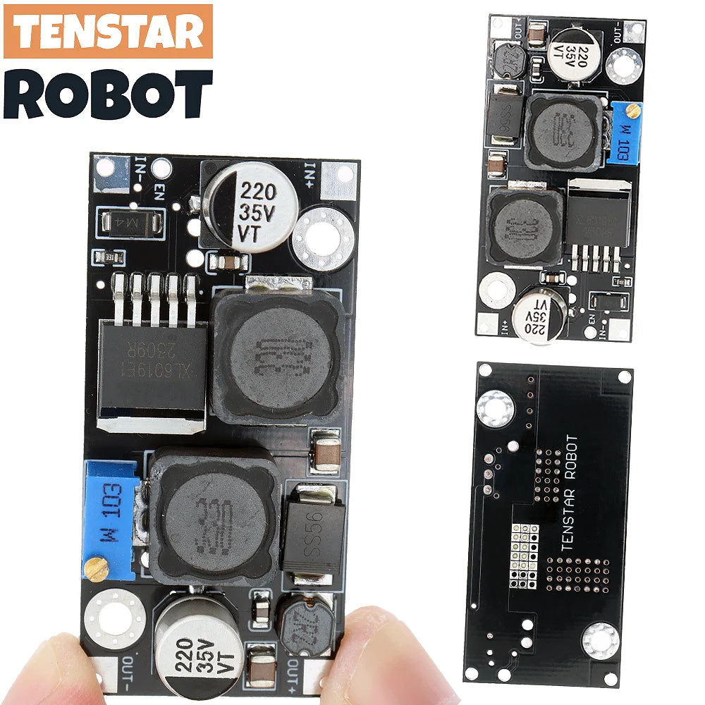 XL6019 (XL6009 Upgrade) Automatic Step-Up Step-Down Dc-Dc Adjustable Converter Power Supply Module 20W 5-32V to 1.3-35V