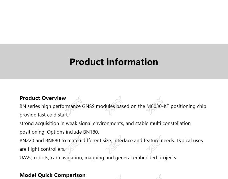 XRY BN180 BN220 BN-880 3.0V-5.0V  level GNSS Module GPS Dual GPS Module Antenna Built in FLASH BN-220 BN880  Fixed wing