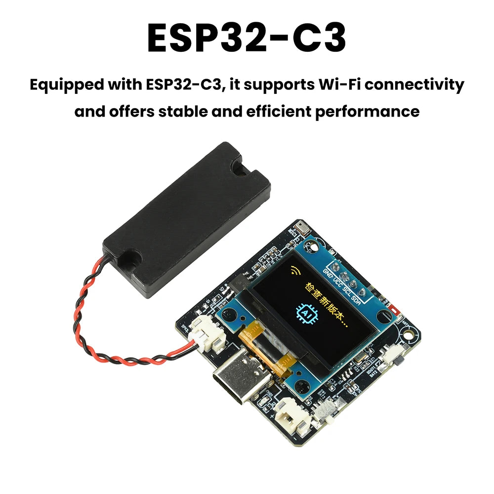 ESP32-C3 AI Conversation and Voice Module 0.96-inch Smart Development Board Supports Xiaozhi/Deepseek/Doubao/Qwen Etc.