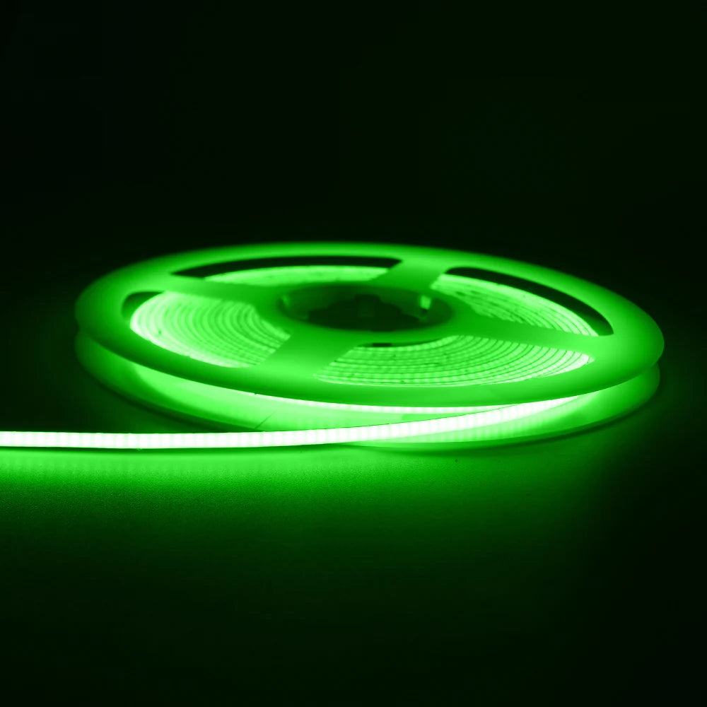 3mm Ultra Thin DC 12V Colorful COB LED Strip Lights for Home Decor DIY Blue/Pink/Red/Purple High Density LED Tape Colour