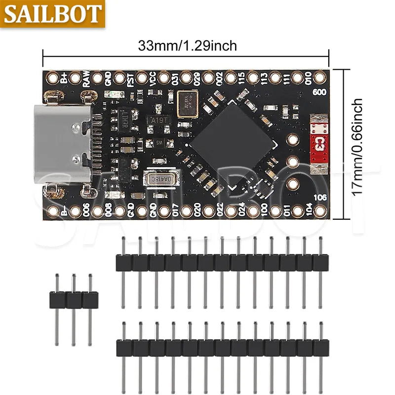 TYPE-C UBS NRF52840 1MB 256KB RAM Development Board Compatible With Arduino Pro Micro Nano V2.0 Bluetooth Charging Management