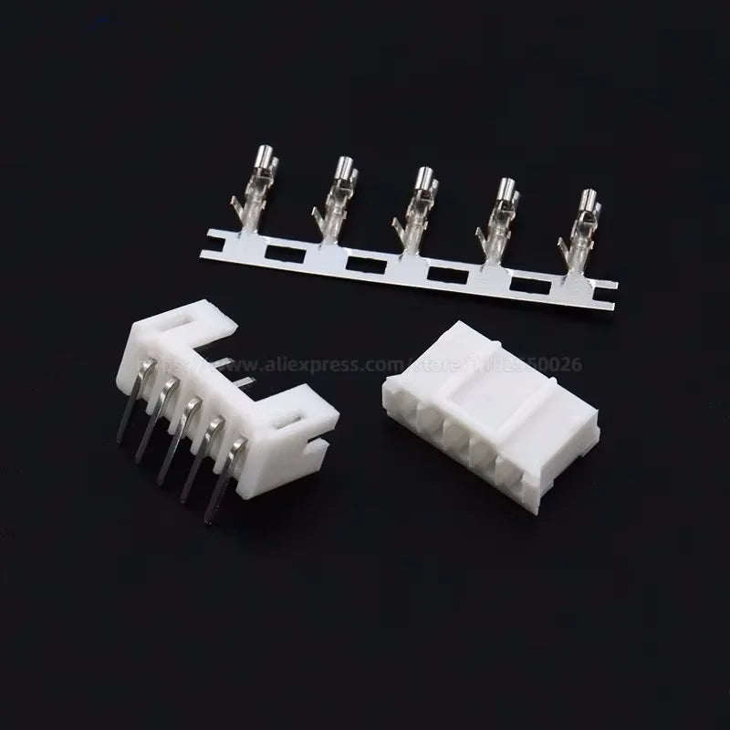 100PCS JST PH 2.0 2P 3P 4P 5P 6P 7P 8P 9P 10P 11P 12 Pin Header PH2.0 2mm Connectors Leads PH-AW PH-Y Curved Pins Male Shell