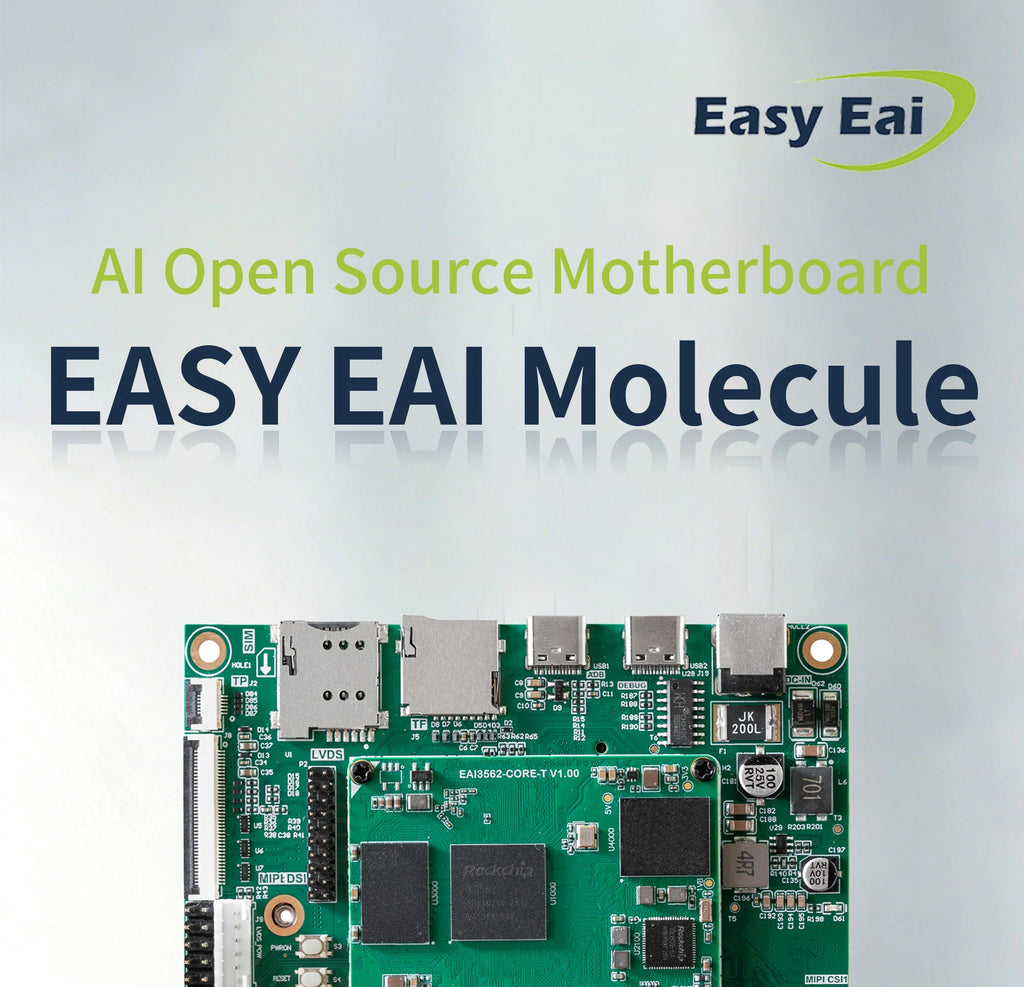 Edge AI Core Module, EASY EAI RK3562 Quad-core A53 ARM Processor, 2GB RAM, Embedded Linux Development Board 1 TOPS NPU