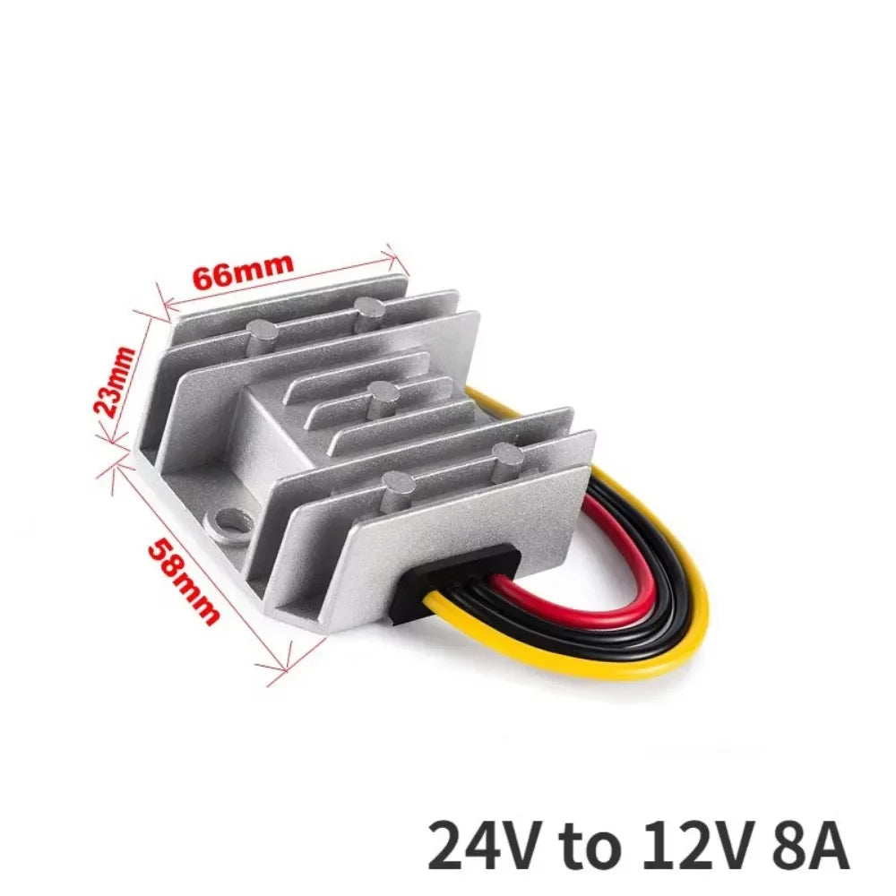 24V to 12V 5A 10A 20A Reliable DC Power Converter Step Down Voltage Regulator 24 Volt to 12 Volt Buck Module for Cars Solar