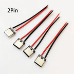 1-10Pcs Type C 2 Pin Waterproof Female USB C Socket Port With Screw Hole Fast Charge Charging Interface USB Connector With Cable