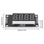 TM1637 Time Indicator Tube 4 Digit Digital Indicator Tube 7 Segment Digital LED Module 0.36 Inch Red Green Blue Yellow White