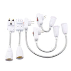 E27 Lamp Base Flexible Bend Mobile Test Light Socket Light Adapter Plug Switch EU US UK Plug Lamp Holder For LED Table Lamp Led