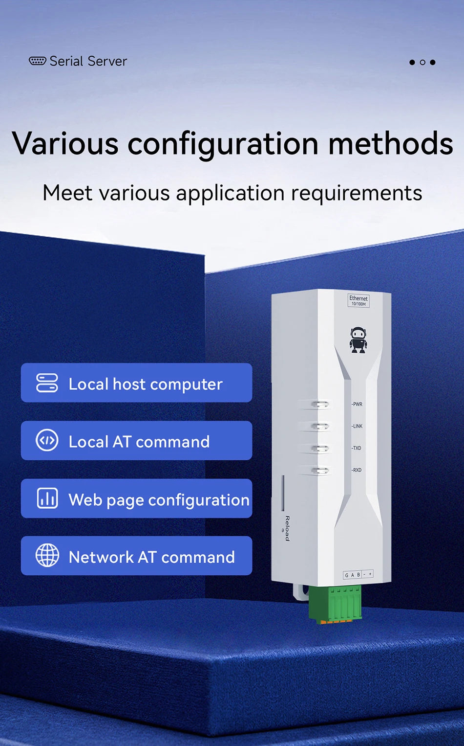 Serial to Ethernet Serial Server RS485 ModBus Gateway CDEBYTE NE2-D11P Signal Isolation 2-Way Socket Link Standard MQTT