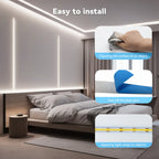 5V USB COB LED Light Strip Linear Touch Dimmable Flexible Diode Tape Home Christmas Lights TV Mirror Backlight Room Decoration