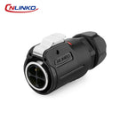 CNLINKO M24 Industrial Power & Signal Connector 2-24 Pin 25A 500V Waterproof IP68 Semi-Metal Solder Type Single-Hole Mount