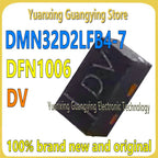 (10 Pieces) DMN32D2LFB4-7 Marker: DV N-Channel DFN1006 Enhanced MOSFET Field Effect Tube 100% Brand New & Original