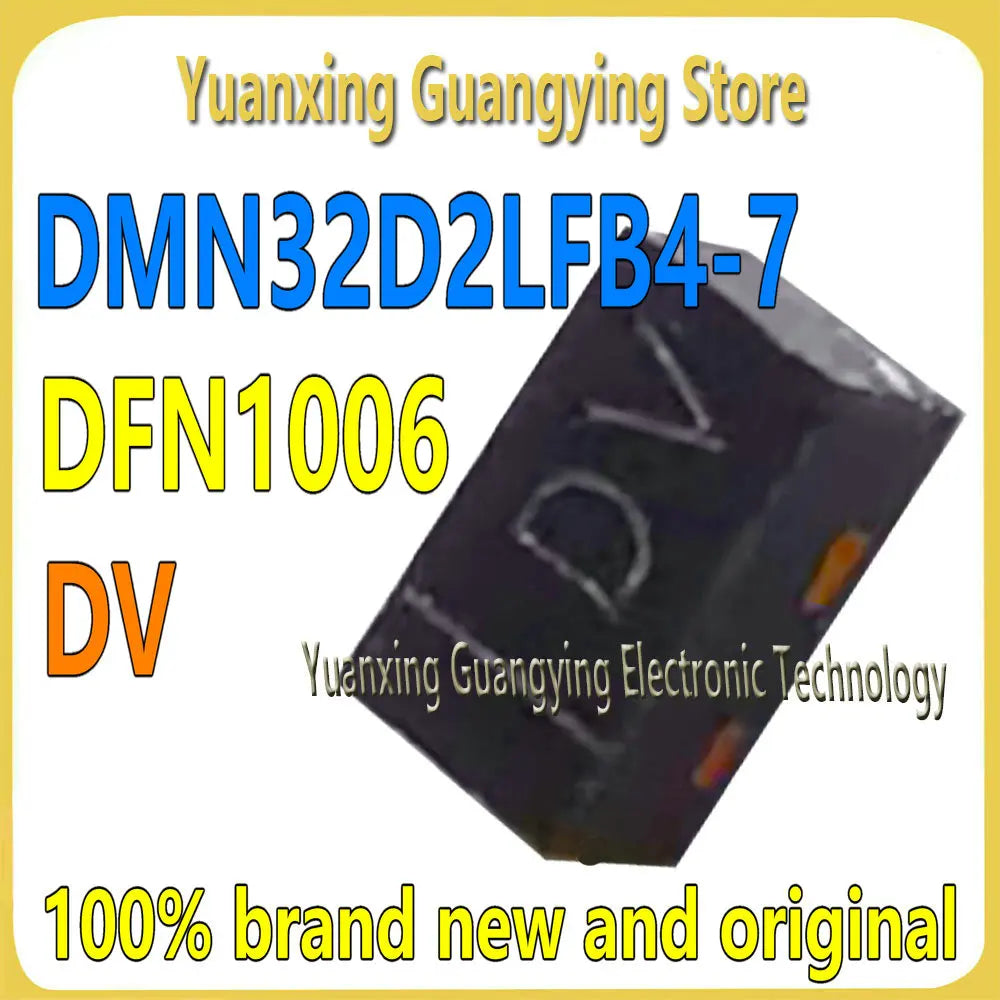 (10 Pieces) DMN32D2LFB4-7 Marker: DV N-Channel DFN1006 Enhanced MOSFET Field Effect Tube 100% Brand New & Original
