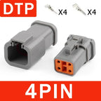 DEUTSCH DT/DTM/DTP/DTF Series IP68 Sealed Connector Kits | 2-12Pin Flange Mount for Auto/Truck/Marine Wiring Systems