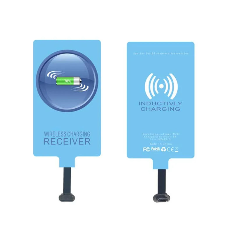 External Wireless Charging Receiver Module Usb Type C Wireless Charger Adapter Coil For Samsung Huawei Xiaomi Phone Charge Kit