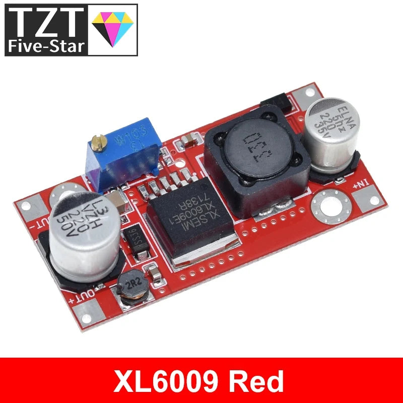 TZT 1/3PCS Boost Buck DC-DC Adjustable Step Up Converter XL6009 Power Supply Module 20W 5-32V to 1.2-35V