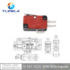 16A 250VAC SPDT Momentary Travel Limit Micro Switch 1NO1NC 3/6Pin Lever Roller V-15 V-151 V-152 V-153 V-154 V-155 Microswitch