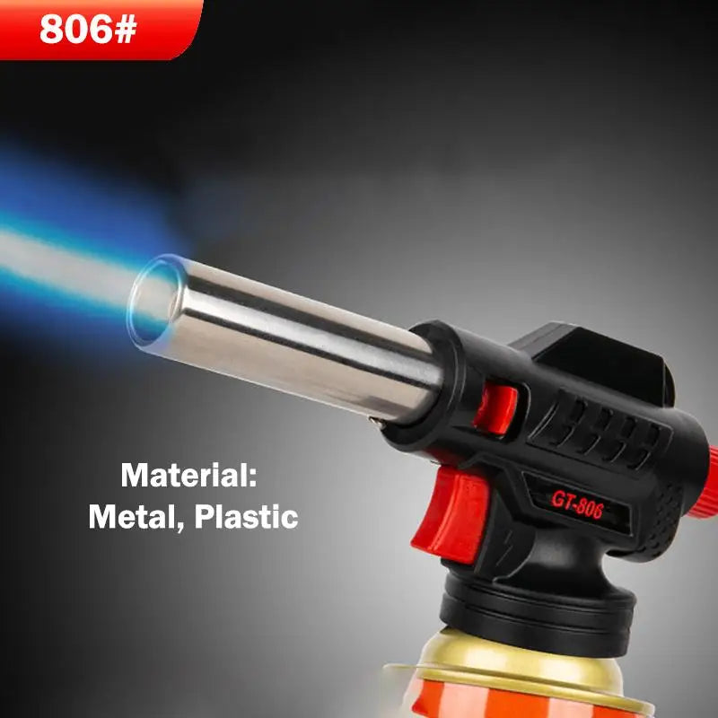 Professional Metal Welding Gas Torch Flame Butane Portable Outdoor BBQ Spray Nozzle Flamethrower Welding Equipment Kitchen