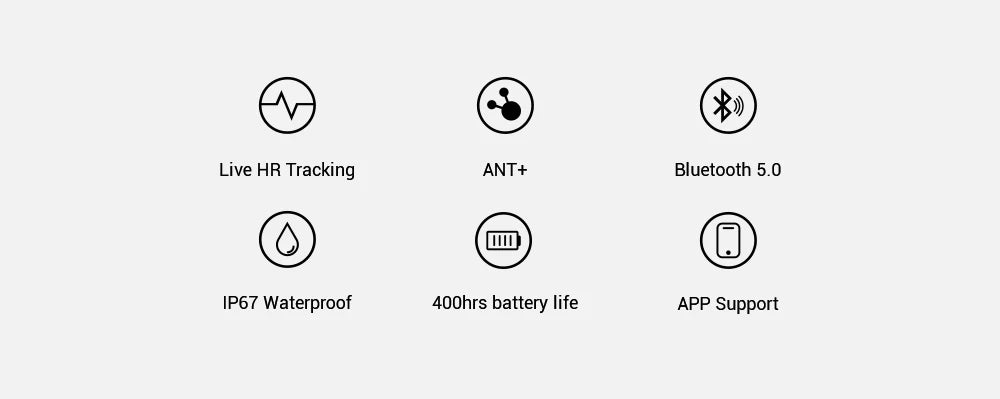CooSpo H6 NEW Heart Rate sensor IP67 Strap Bluetooth 4.0 ANT+ Heart Rate Sensor APP COMPATIBLE For Garmin Wahoo sport sensor