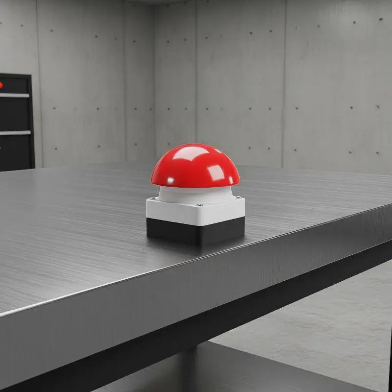 1 Set Mushroom Head Self-Locking/Resetting 1NO Foot/Hand Control IP65 Emergency Stop Button Switch For Industrial Safe