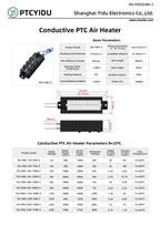 PTC Air Heating Element 12V~220V 50W~200W Constant Thermistor Heater For Incubator 3D Printer Car Etc Heating 54B2-Z 92x31x25mm