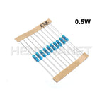 300PCS 1W 1/2W 1/4W 10R - 1M Ohm Resistance Set 1% Metal Film Resistor Assortment Kit 30Kinds*10pcs=300PCS
