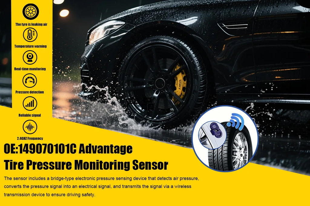 1/4PCS Tire Pressure Monitoring Sensor TPMS 149070101C For Tesla Model 3 S X Y Compatible With 149070101A,149070101B 24GHz