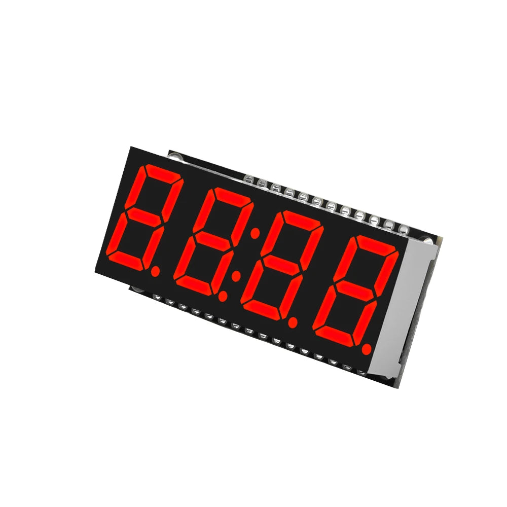 4 Bits Digital LED Display Module DIY Clock Electronic Kits 7 Segment 0.56 inch Time Clock Indicator with HT16K33 Driver Board