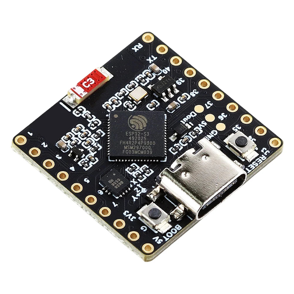ESP32-S3-Matrix Development Board Module 8x8 RGB LED Matrix 6-Axis Gyroscope Sensor 4MB Flash 2MB PSRAM 2.4GHz WiFi BLE Type-C